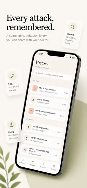 Migraine Diary - Headache Log screenshot 4
