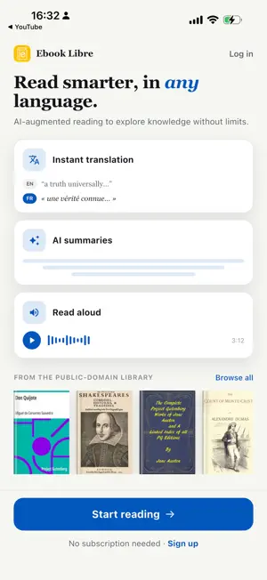 EBook Libre - Illimité screenshot 1