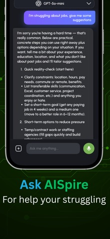 AIspire & Chatbot Assistants iPhone screenshot