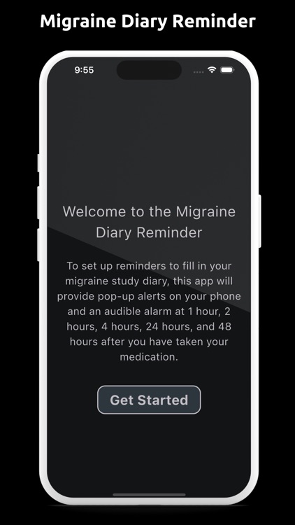 Migraine Diary Reminder