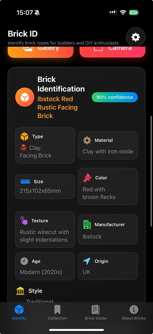 Brick Identifier screenshot 4