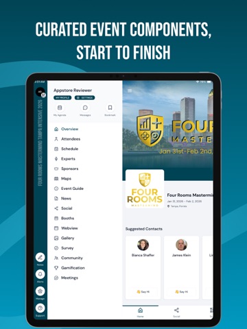 Four Rooms Mastermind iPad screenshot