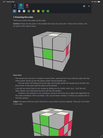CubeSolver Lite iPad screenshot