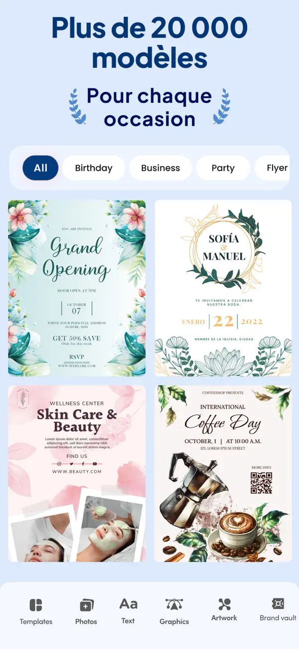 Screenshot #2 pour Poster, Canvas & Flyer maker