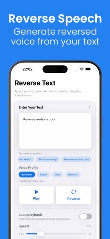 Reverse Audio - Voice Reverser Screenshot 2 of 5