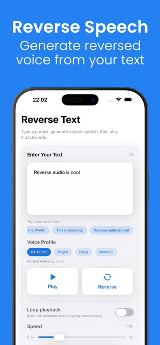 Reverse Audio - Voice Reverser Screenshot 2 of 5