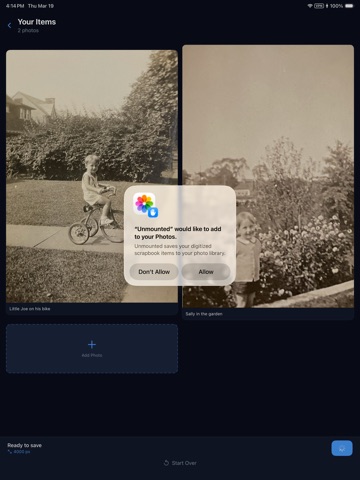 Unmounted iPad screenshot