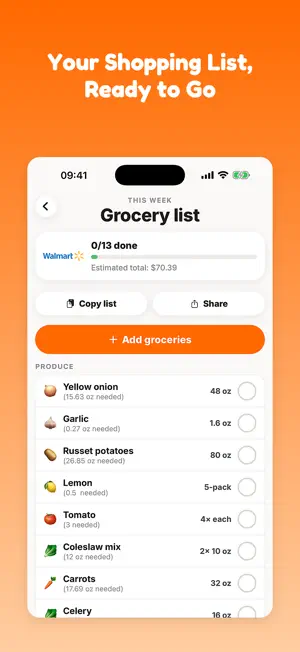 Noshka - Meal Planner screenshot 2