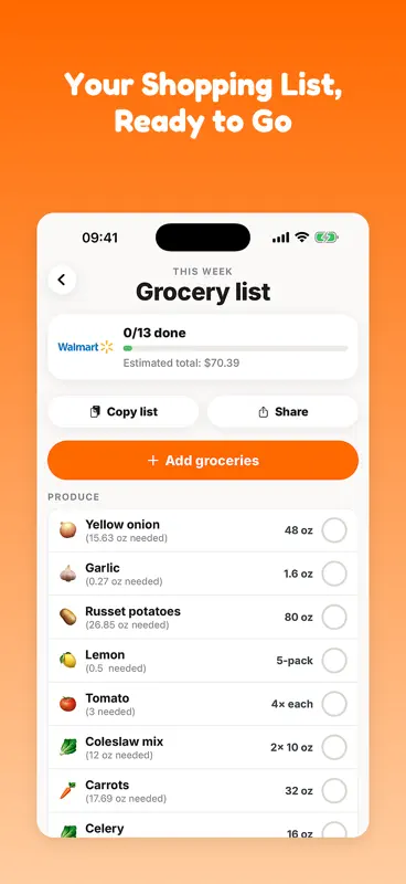 Noshka - Meal Planner screenshot 2 of 6