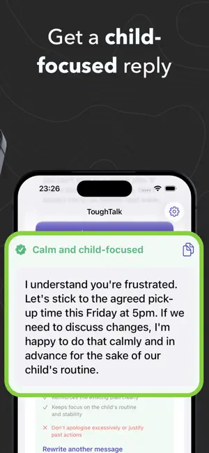 Tough Talk — Co-Parent Coach screenshot 3