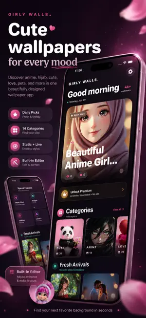 Girly Wallpapers 4K HD screenshot 1