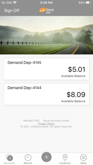 LifeStore Bank Mobile iPhone screenshot 1 - Finance app