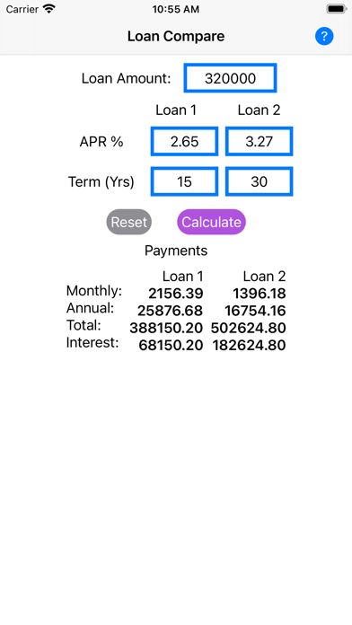 Screenshot #2 pour Loan Cost Comparison