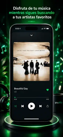 Captura de pantalla de Youtify + For Spotify Premium en iPhone 6