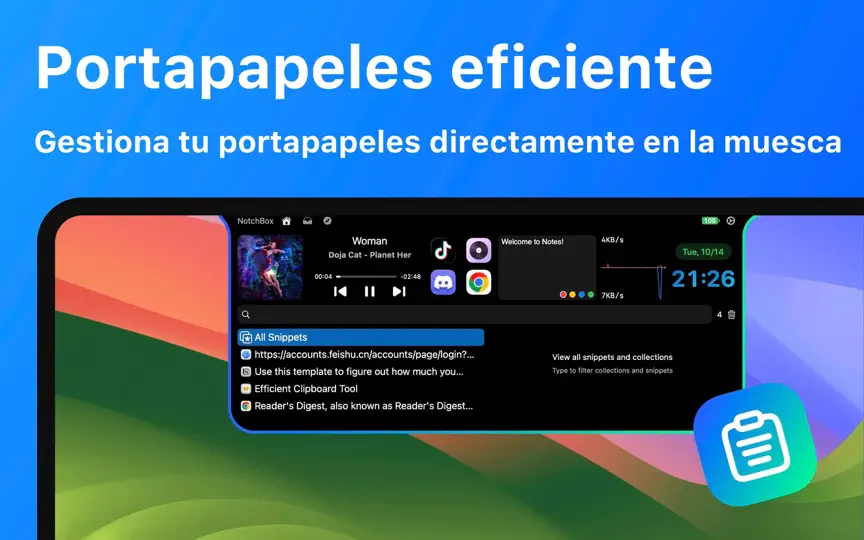 Captura de pantalla de NotchBox - Arrastra Fácilmente en iPhone 5