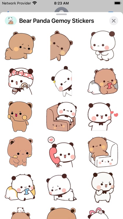 Bear Panda Gemoy Stickers