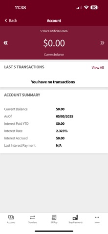 Legacy State Bank Mobile app screenshot