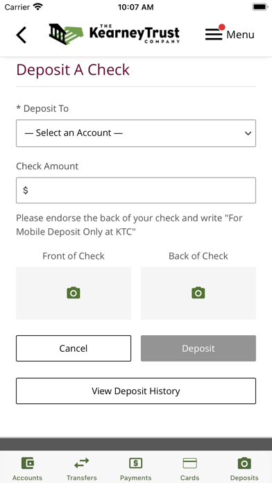 Kearney Trust Co Screenshot