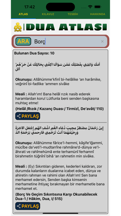 Dua Atlası Screenshot