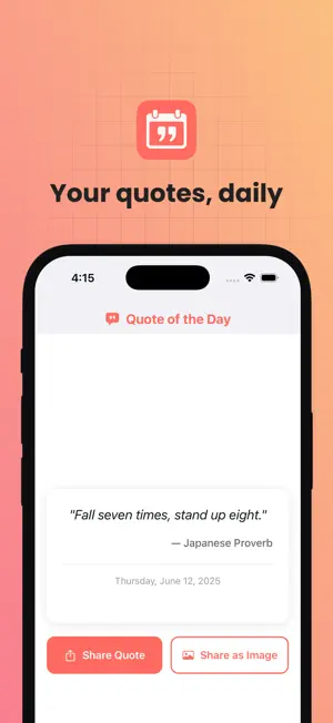 Get Quoted - your daily quotes screenshot 1