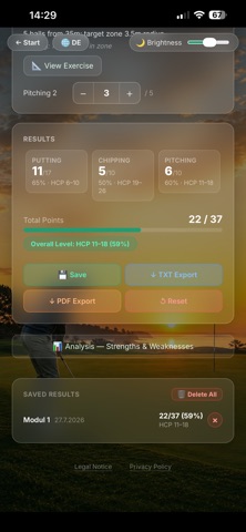 Golf Short Game Test Series iPhone screenshot