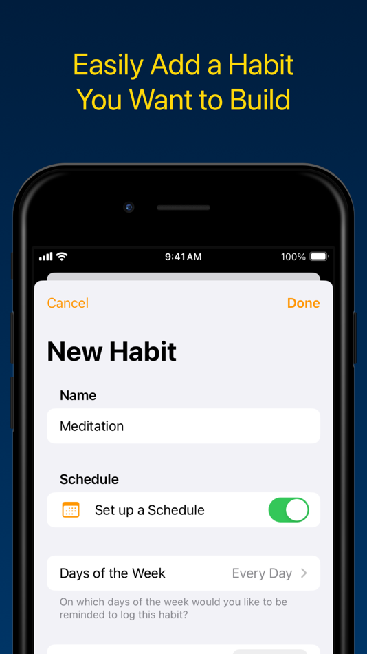 #2. Habit Tracker Log With Widgets (iOS) 由: Yauhen Bahdanovich