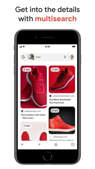 Screenshot von Google auf dem iPhone 5