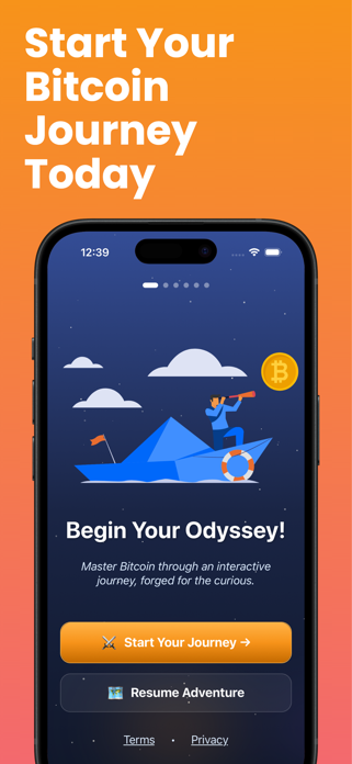 Odyssey: Bitcoin Quest & Learn Screenshot 1 of 5