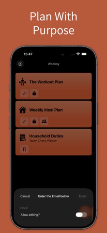 Weeksy screenshot