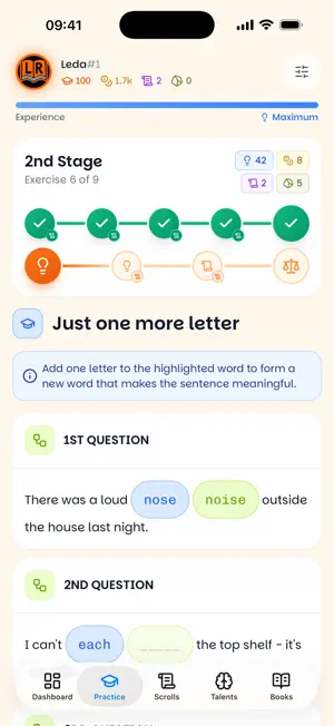 LexRune - Vocabulary Practice screenshot 1