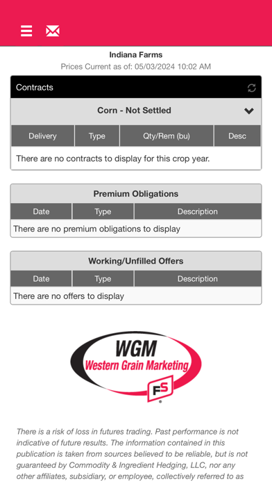 Western Grain Marketing Mobile Screenshot