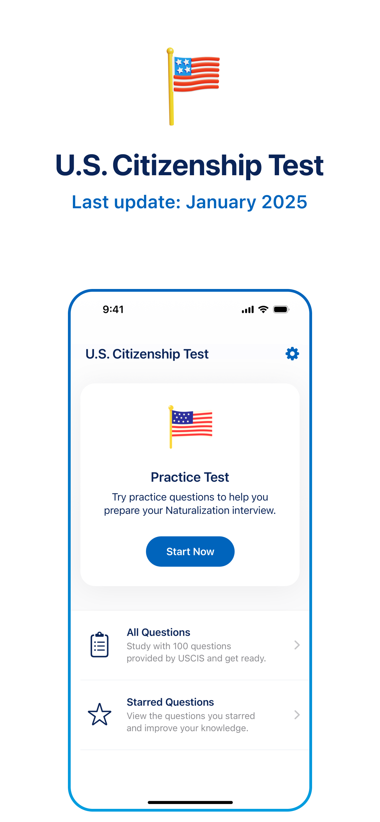 U.S. Citizenship Test 2025