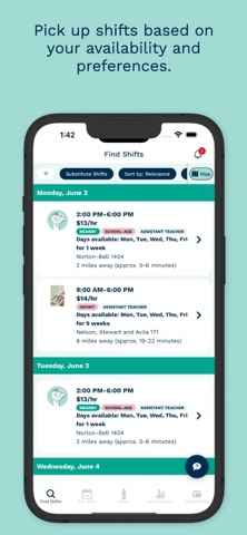 Tandem: Care Jobs app screenshot