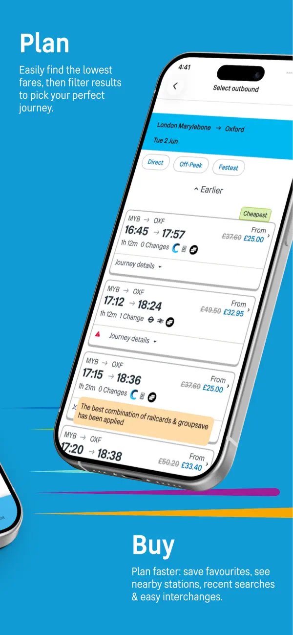 Screenshot #2 pour Chiltern Railways - Tickets