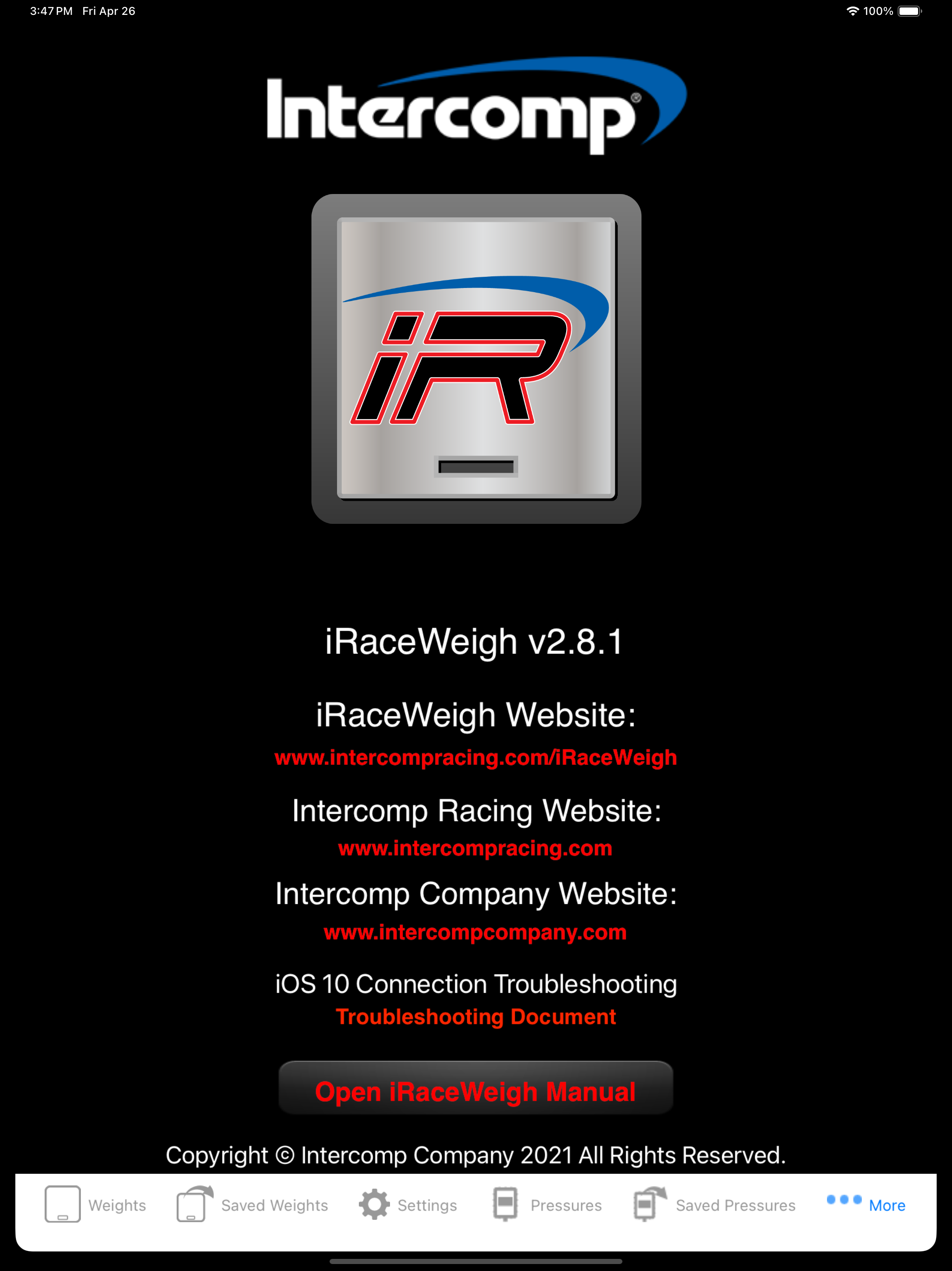 iRaceWeigh