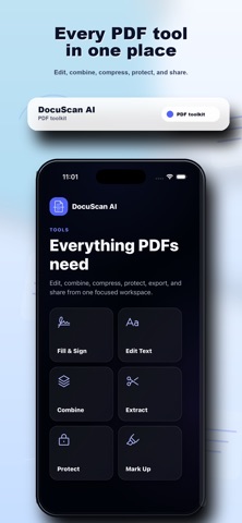 DocuScan: PDF & OCR Scanner iPhone screenshot