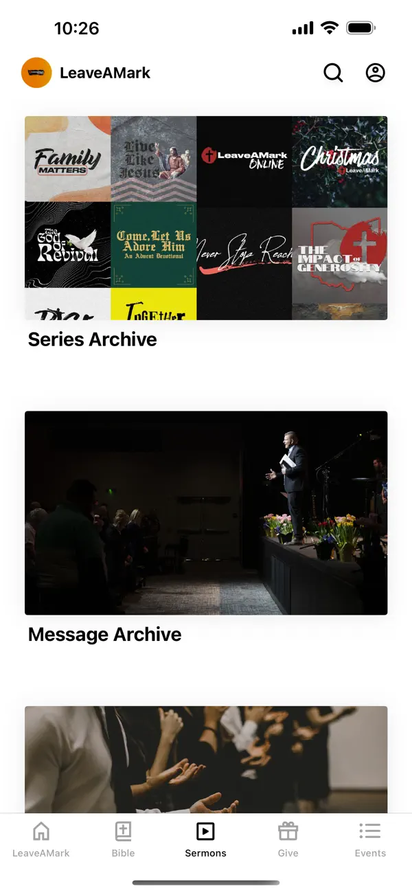 Screenshot #2 pour LeaveAMark Church