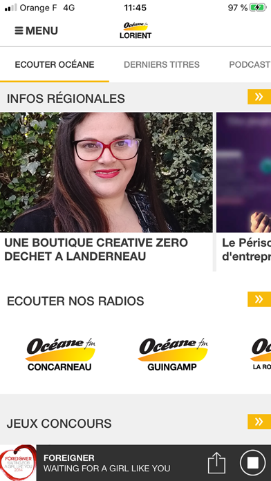 Océane app screenshot
