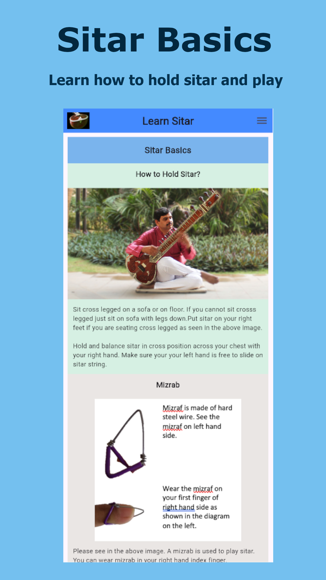 Learn Sitar