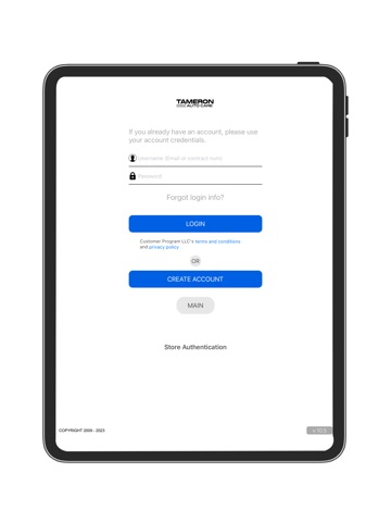 Tameron iPad screenshot