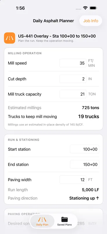 Mainline: Asphalt Planner screenshot 1 of 6