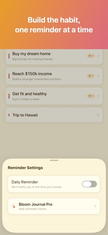 Bloom Journal - Manifest Daily iPhone screenshot