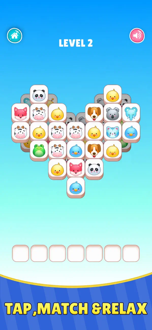 Screenshot #3 pour Animal World - Tile Match Game