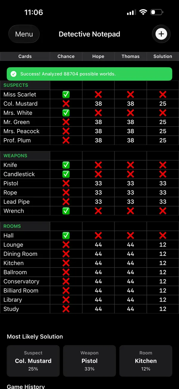 Screenshot #3 pour Clue Detective Notepad