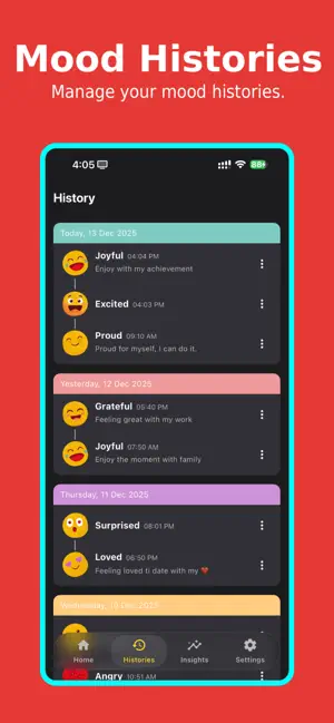 Moodiary - Your Mood Tracker screenshot 2