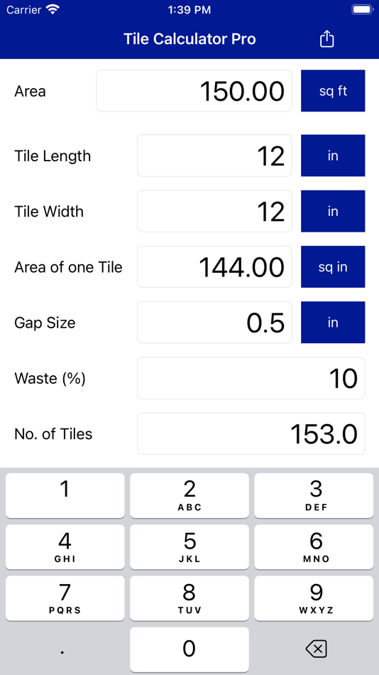#2. Tile Calculator Pro (iOS) Podle: Anna Filobok