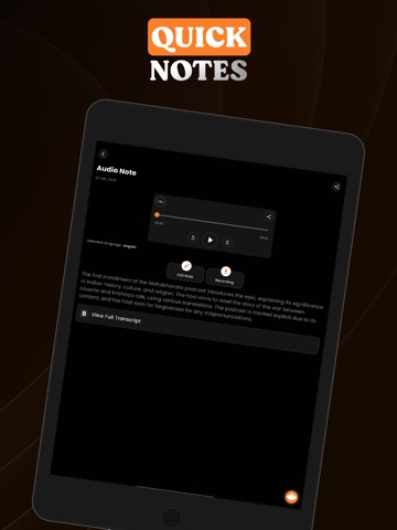 BrainNote - AI Notes Taker iPad screenshot