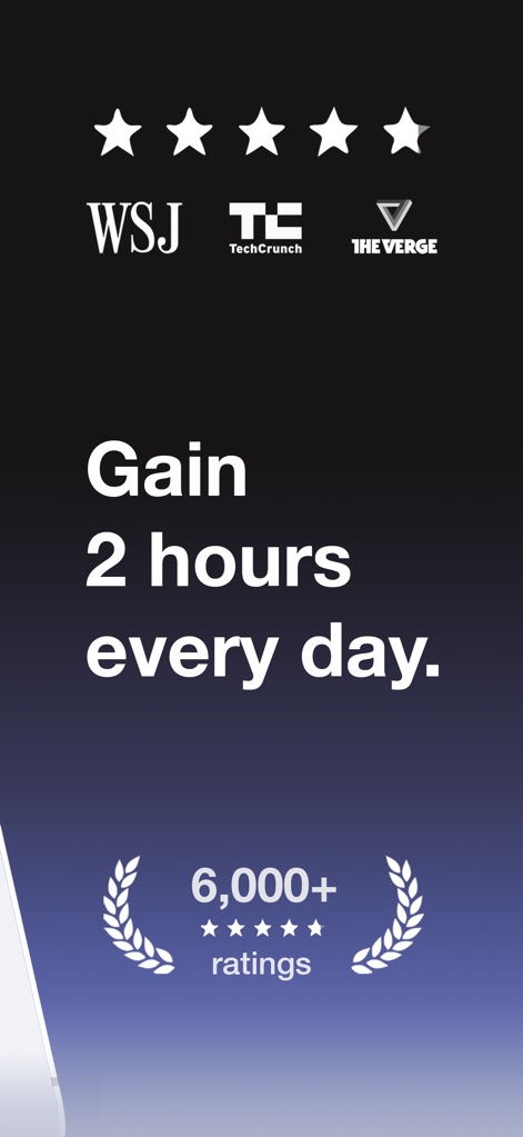 Blank Spaces Launcher - Discover the widespread recognition from sources like WSJ and TechCrunch, alongside compelling user testimonials highlighting significant time savings and satisfaction.