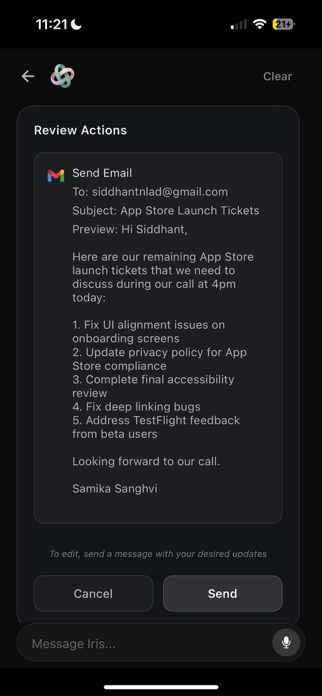 Iris - Personal Assistant Screenshot 1 of 4