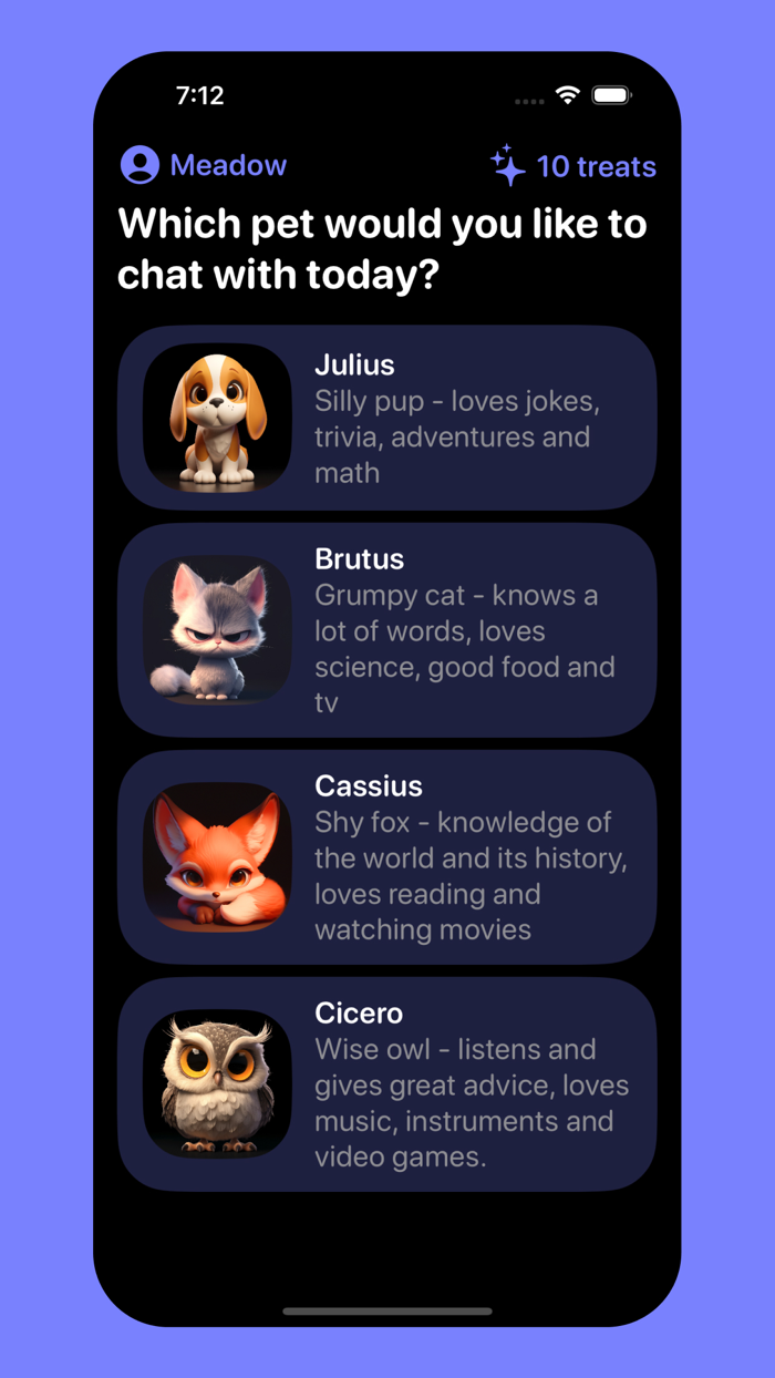 AI Pets Super smart chat pals